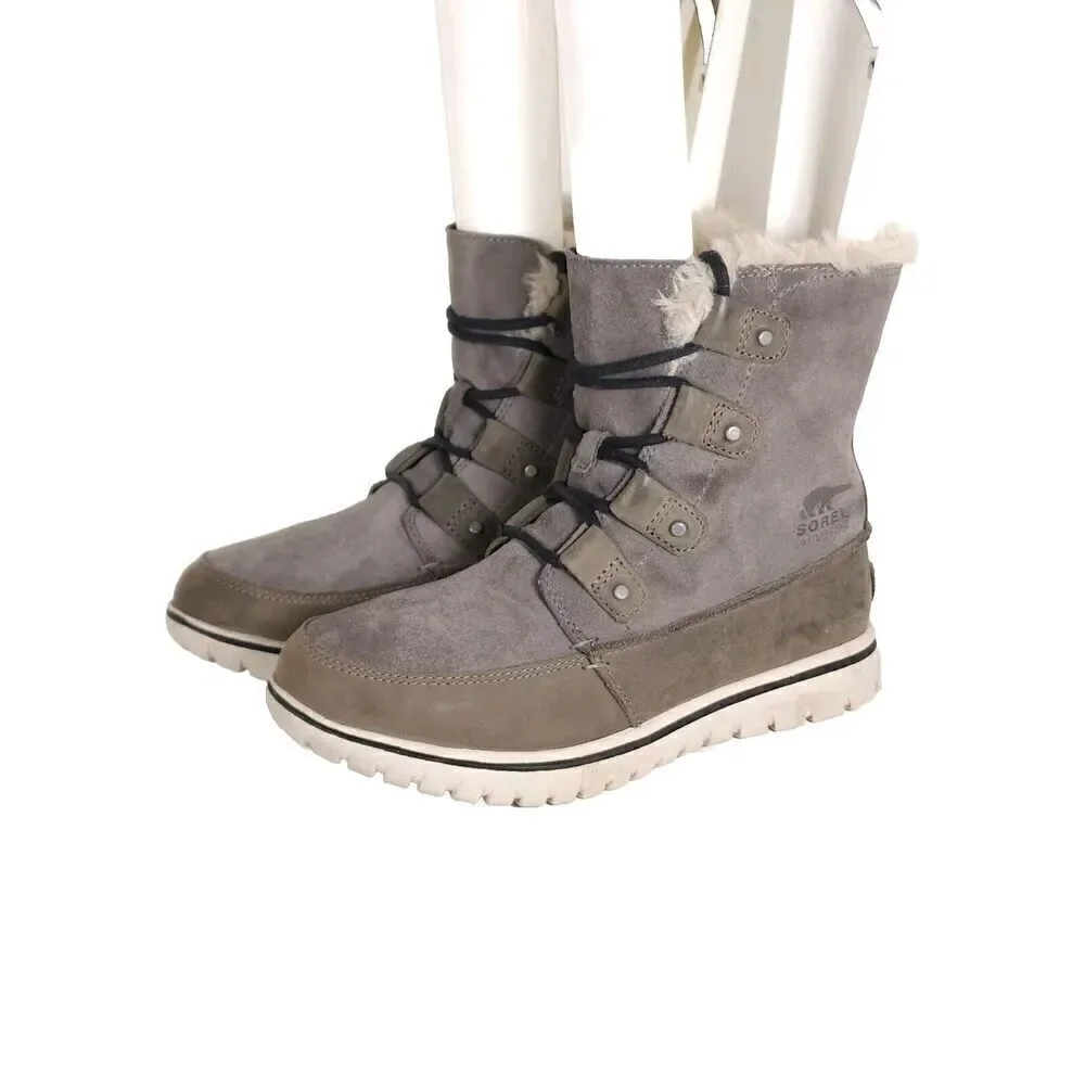 Sorel Women's Cosy Joan US7,5 Quarry Suede Waterproof Faux Fur Lined Snow Boot